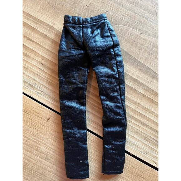Lot of 2 Vintage Barbie Clothes Faux Leather Pants. Biker. Dress up. Studded. - Picture 3 of 6